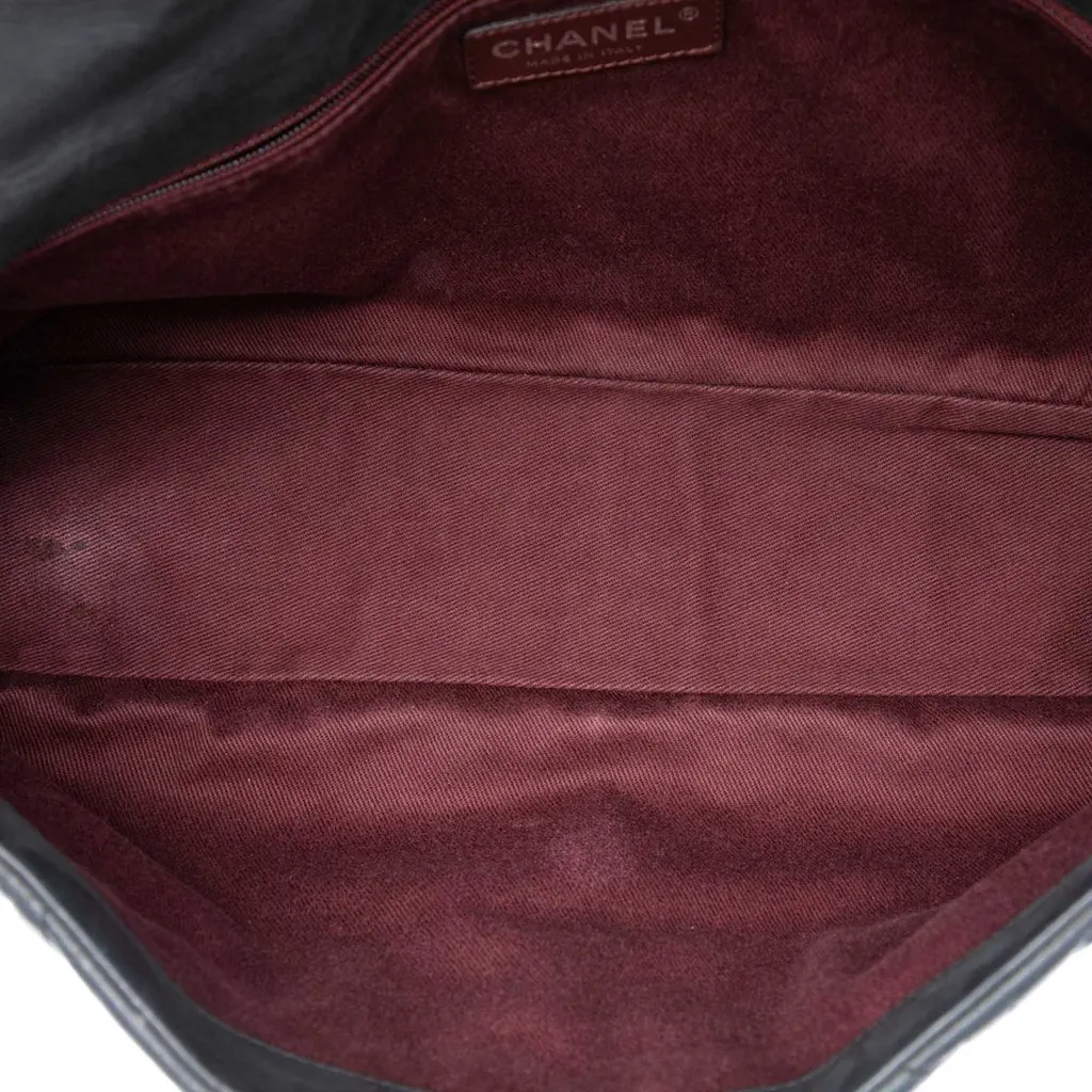 Chanel Jumbo Iridescent Calfskin In The Mix Flap Black Leather Very good - Model View
