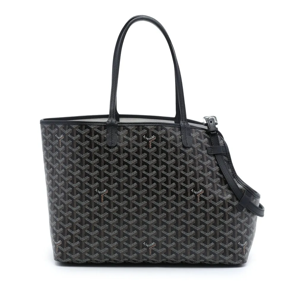 Goyard Goyardine Chien Gris Pet Carrier Black Very good - Front View
