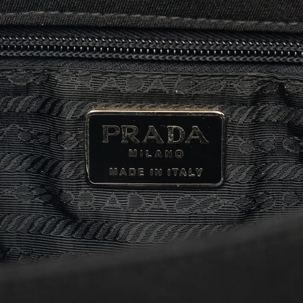 Prada Tessuto Swing Chain Shoulder Bag Black Very good - Box View