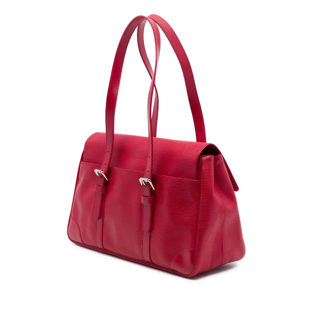 Louis Vuitton Epi Segur MM Red Leather Good - Back View