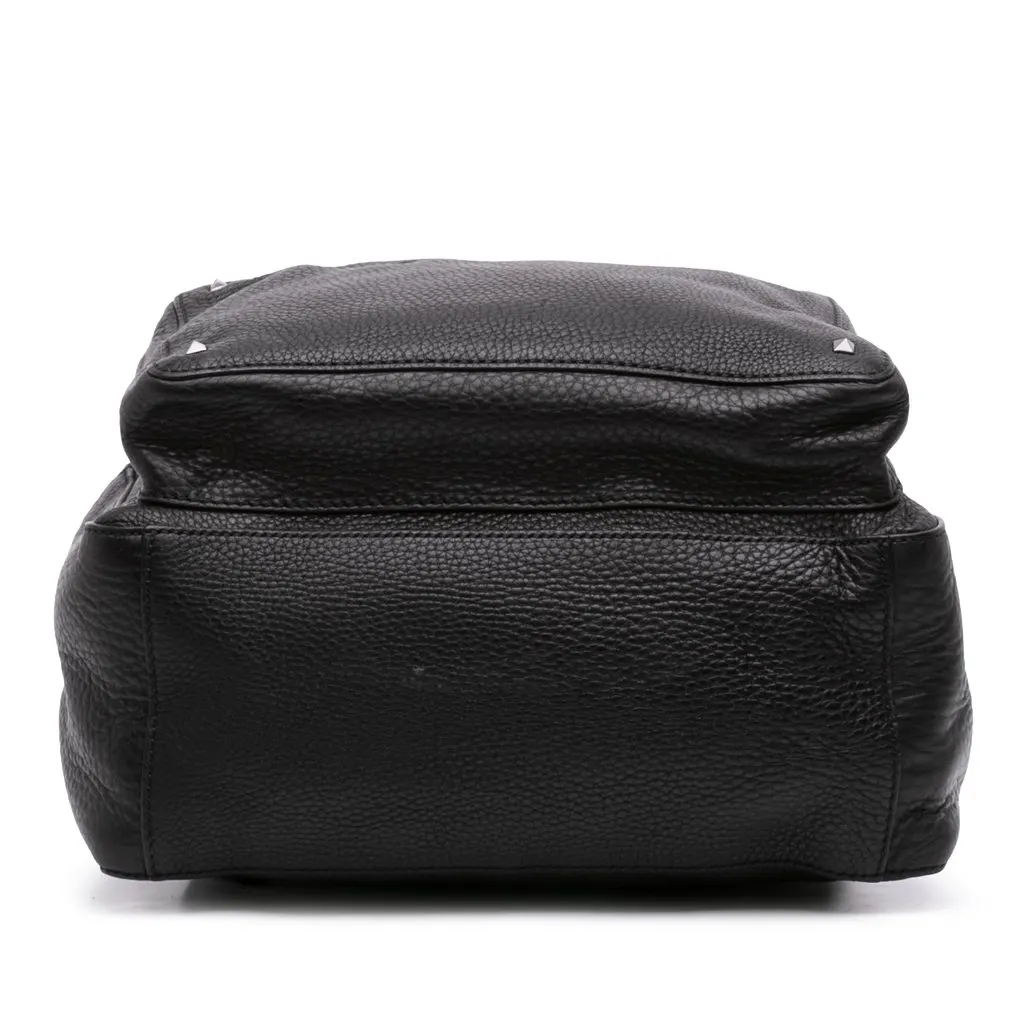Valentino Grained Calfskin Rockstud Backpack Black Leather Very good - Inside View