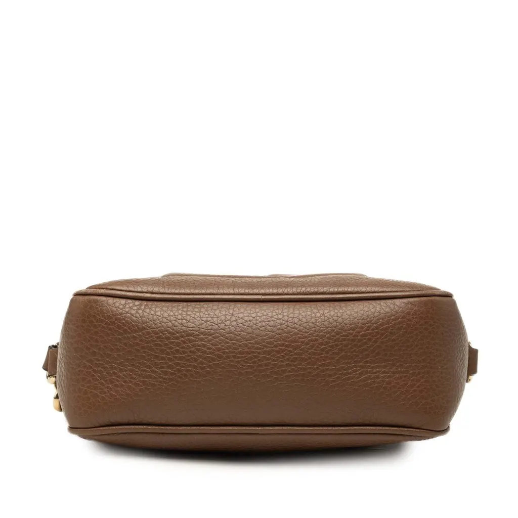 Gucci Calfskin Soho Disco Crossbody Brown Leather Good - Inside View