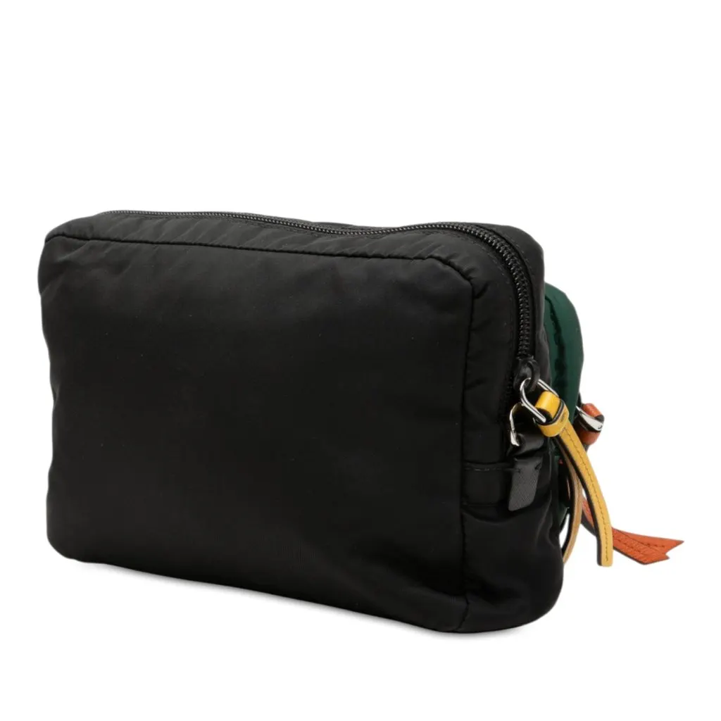 Prada Tessuto Camouflage Pouch Black Polyamide Very good - Back View