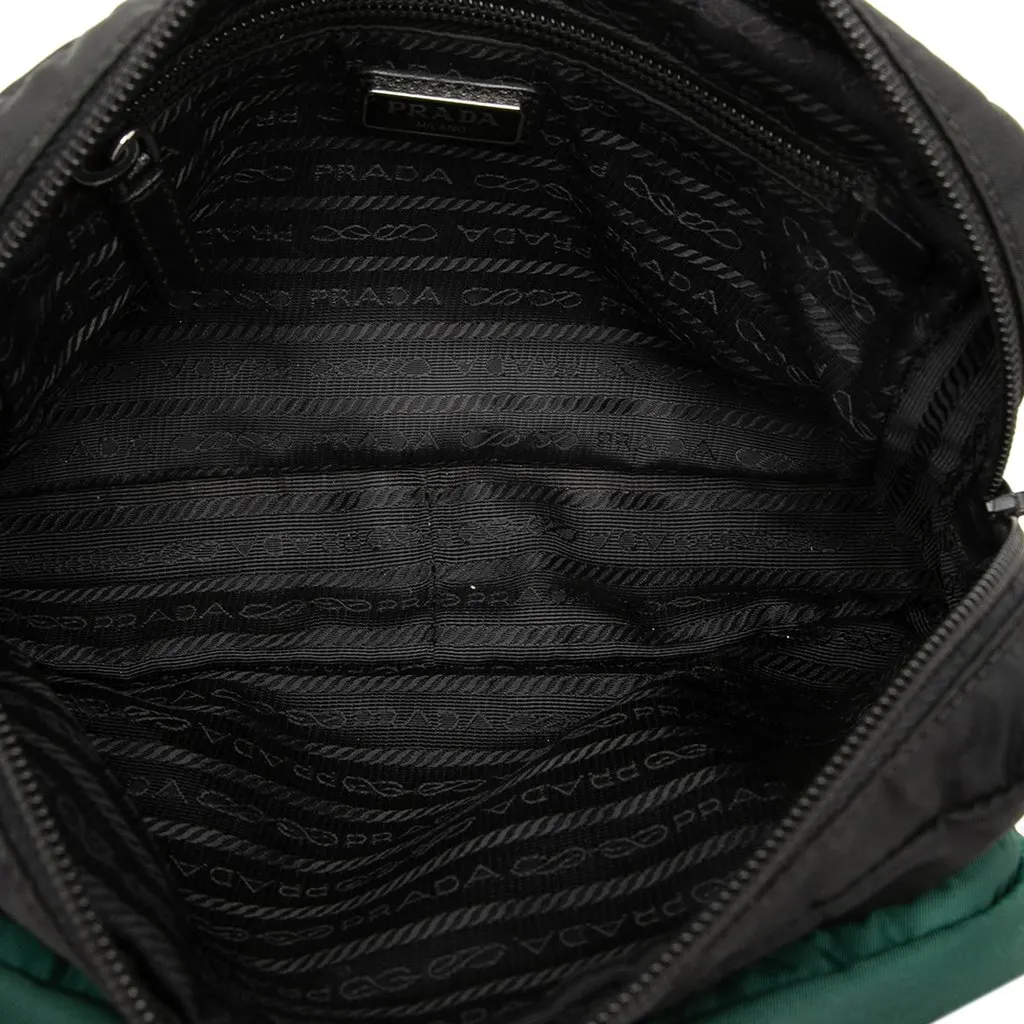 Prada Tessuto Camouflage Pouch Black Polyamide Very good - Model View