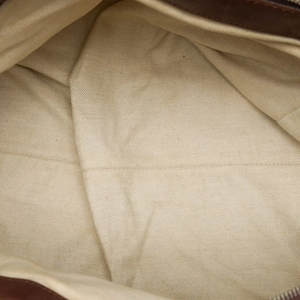 Gucci GG Canvas Sukey Satchel Brown Canvas Very good - Model View