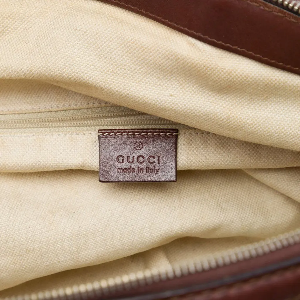 Gucci GG Canvas Sukey Satchel Brown Canvas Very good - Box View