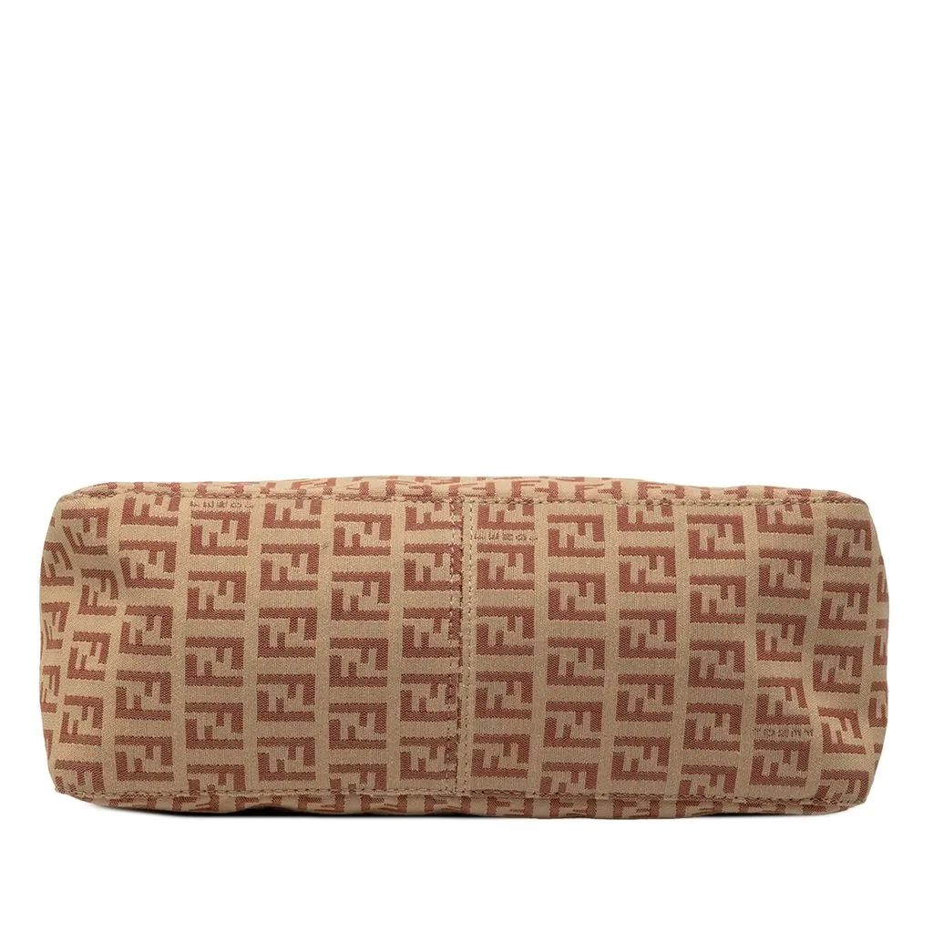 Fendi Zucchino Canvas Pochette Beige Very good - Inside View