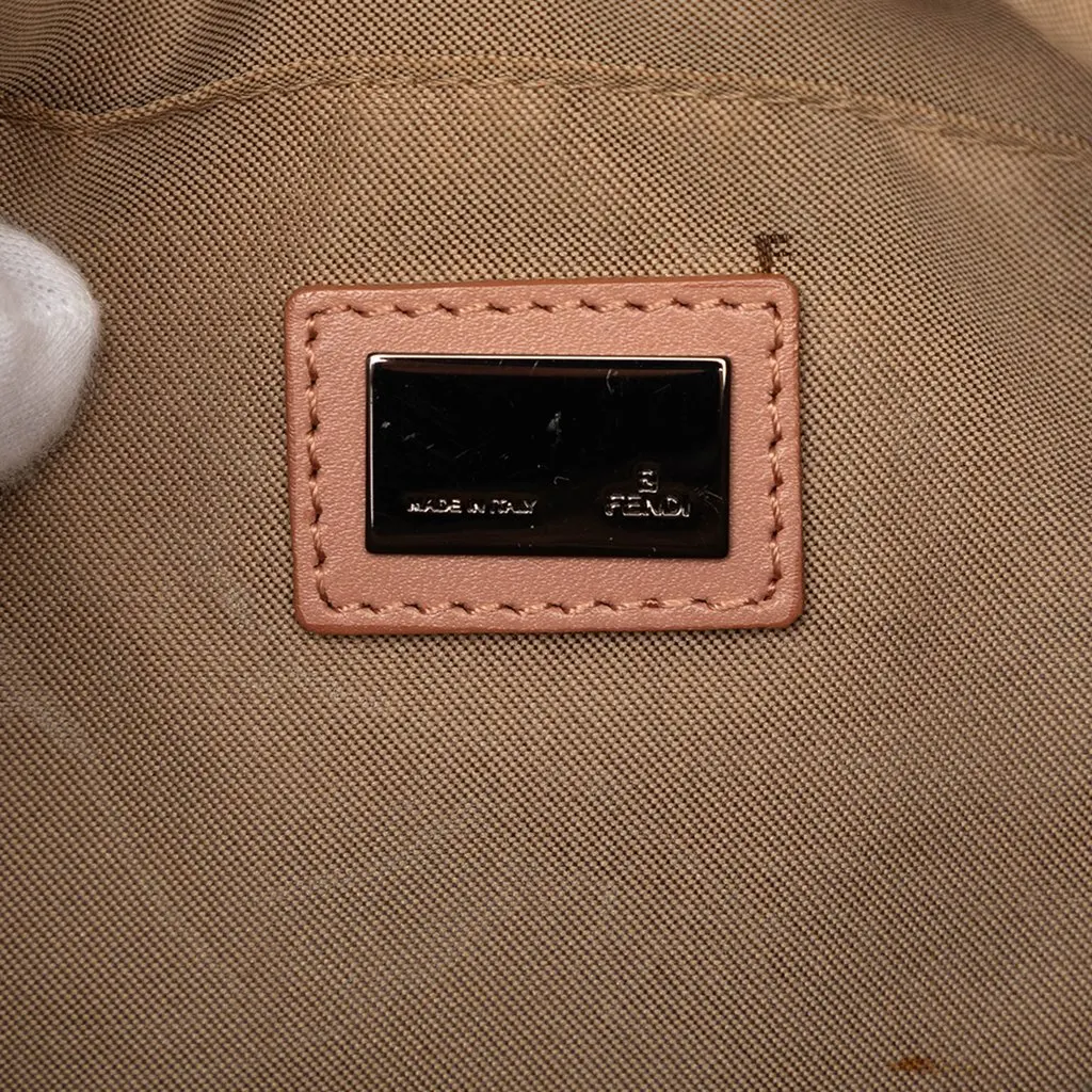 Fendi Zucchino Canvas Pochette Beige Very good - Box View