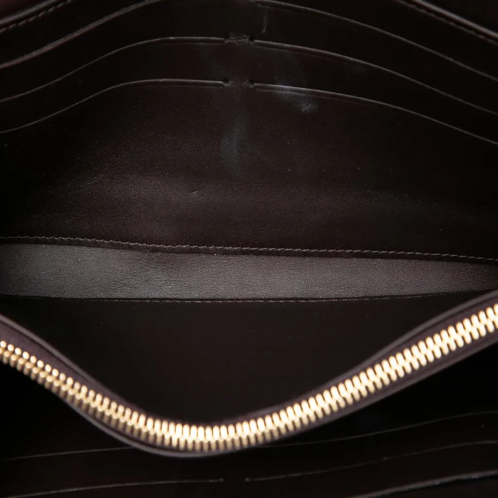 Louis Vuitton Monogram Vernis Portefeuille Sarah Chain Wallet Purple Leather Very good - Model View