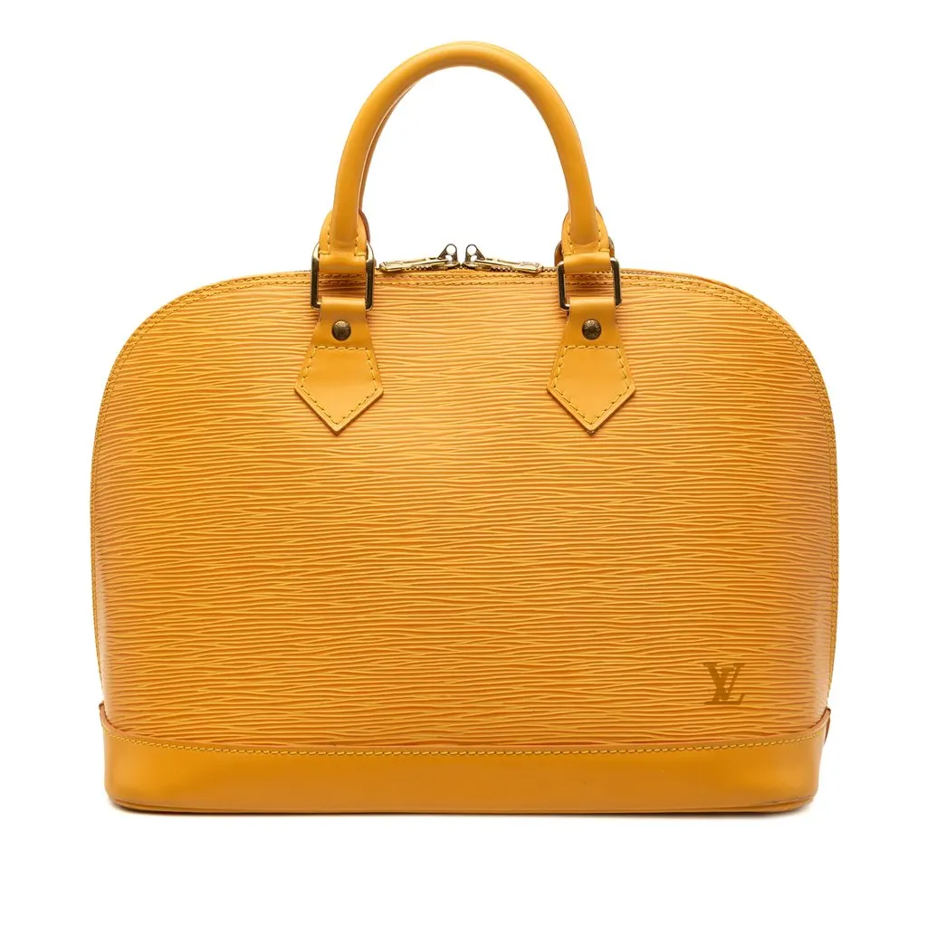 Louis Vuitton Epi Alma PM Orange Leather Very good - Front View