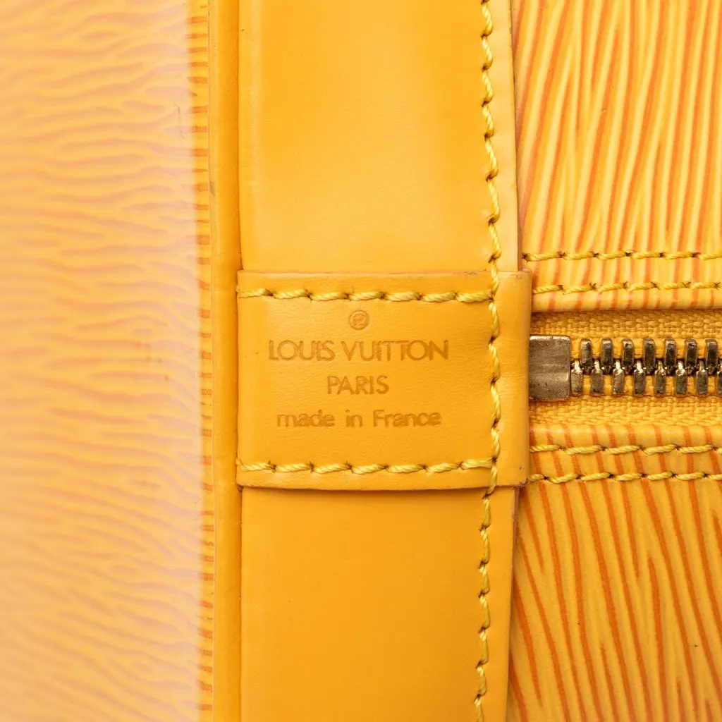 Louis Vuitton Epi Alma PM Orange Leather Very good - Box View