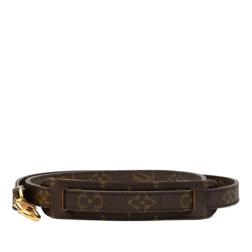 Louis Vuitton Monogram Bag Strap Brown Canvas Very good - Front View