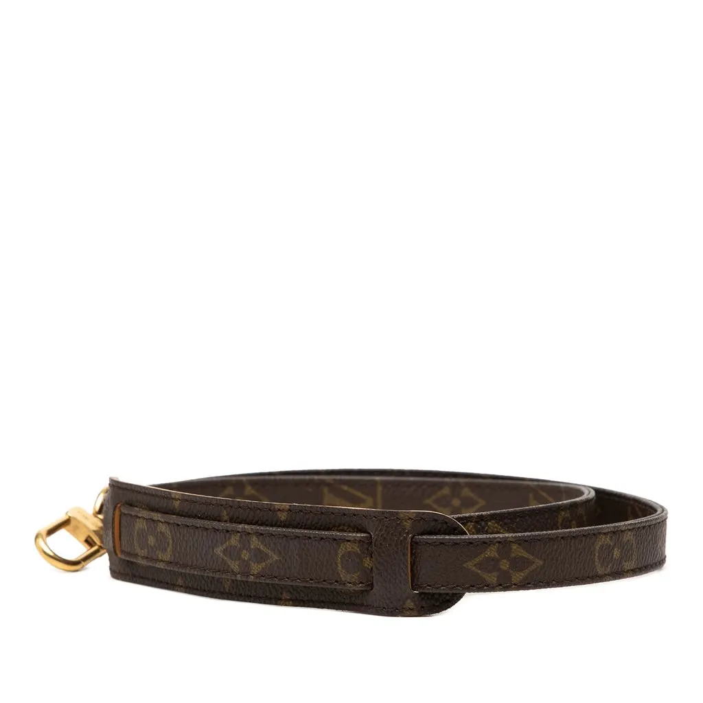 Louis Vuitton Monogram Bag Strap Brown Canvas Very good - Back View