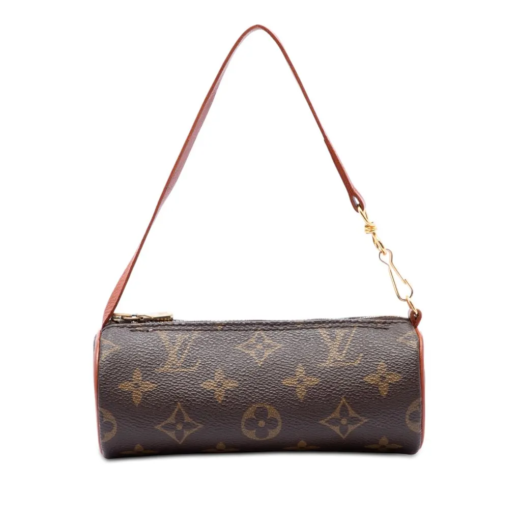 Louis Vuitton Monogram Papillon Pochette Brown Canvas Very good - Front View