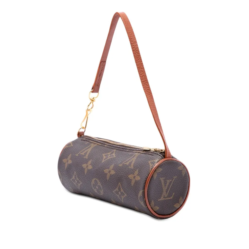Louis Vuitton Monogram Papillon Pochette Brown Canvas Very good - Back View