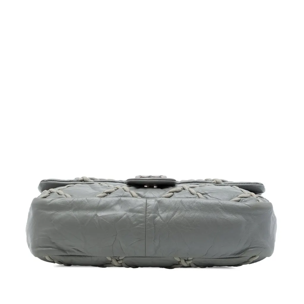 Chanel Medium Quilted Crinkled Calfskin Ultra Stitch Flap MultiColor Leather Very good - Inside View