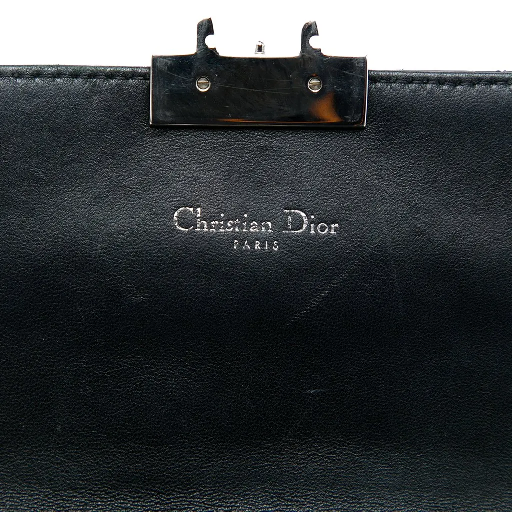 Dior Patent and Lambskin Cannage Miss Dior Promenade Crossbody Black Leather Very good - Box View