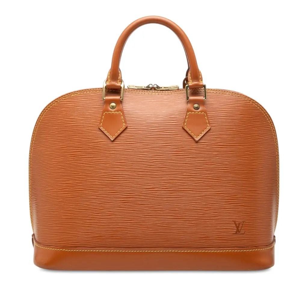 Louis Vuitton Epi Alma PM Brown Leather Good - Front View