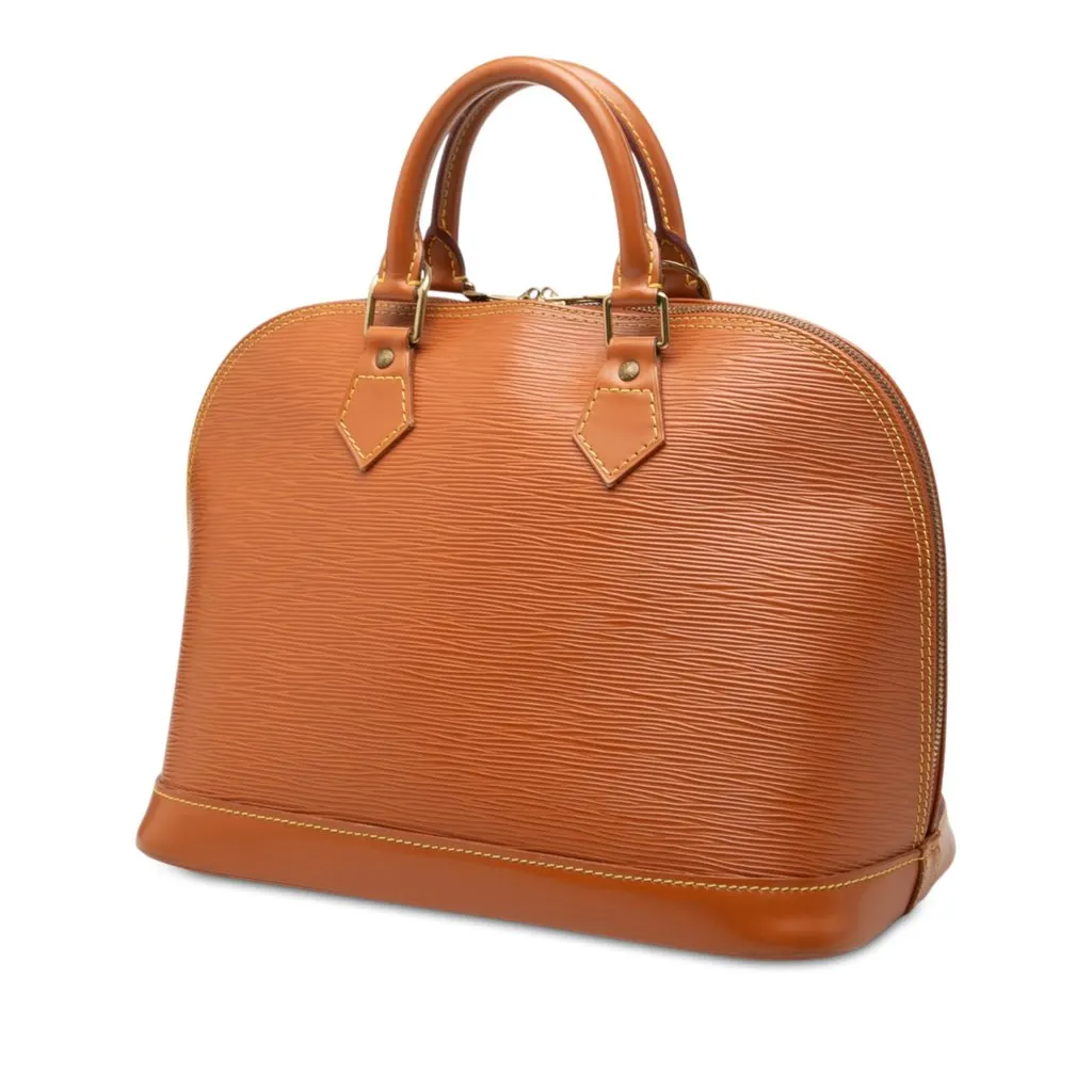 Louis Vuitton Epi Alma PM Brown Leather Good - Back View