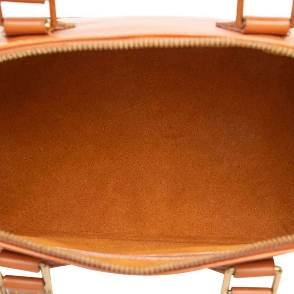 Louis Vuitton Epi Alma PM Brown Leather Good - Model View