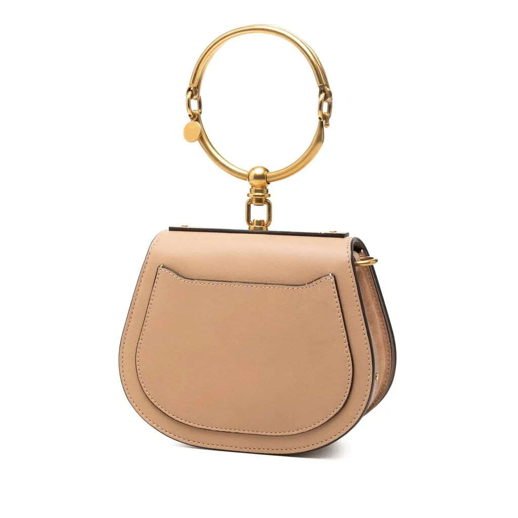 Chloé Small Leather Nile Bracelet Satchel Beige Leather Very good - Back View