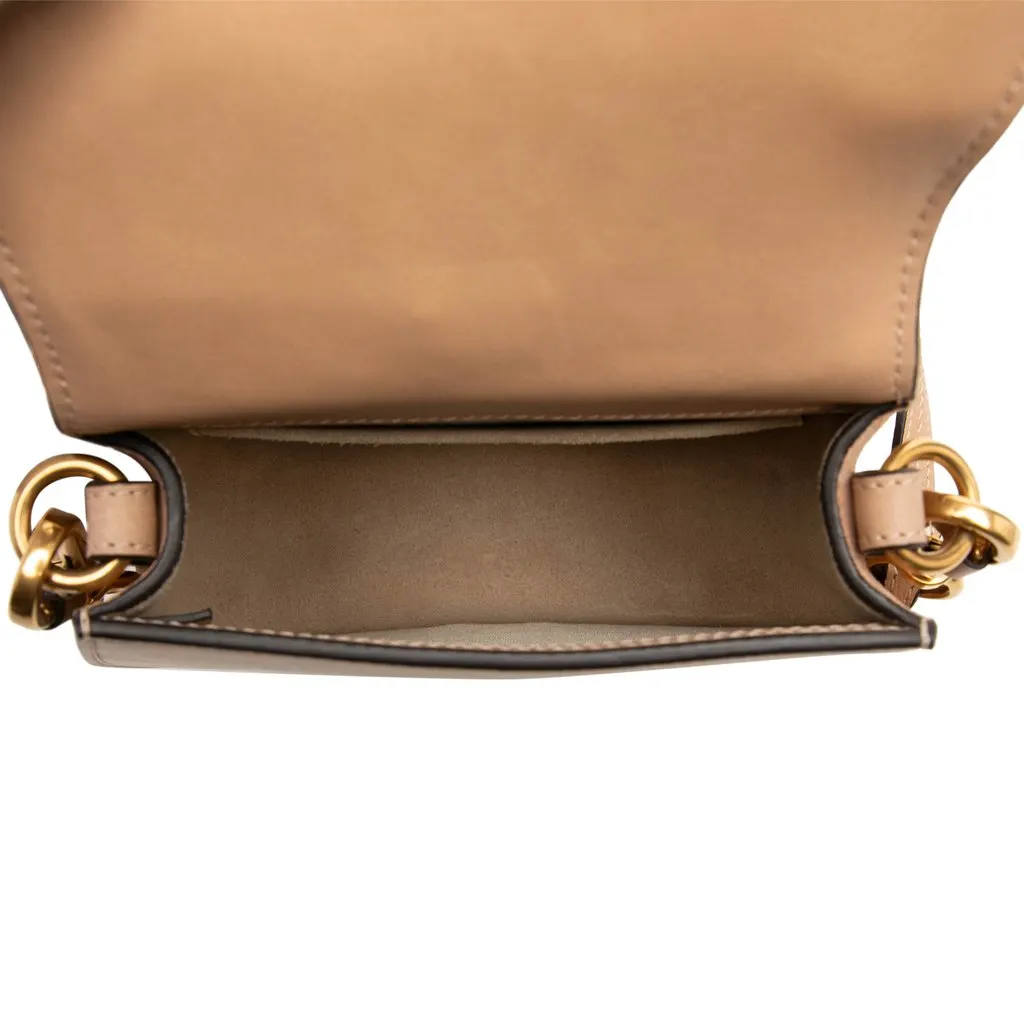 Chloé Small Leather Nile Bracelet Satchel Beige Leather Very good - Model View