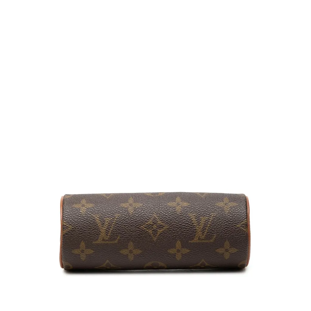 Louis Vuitton Monogram Papillon Pochette Brown Canvas Good - Inside View