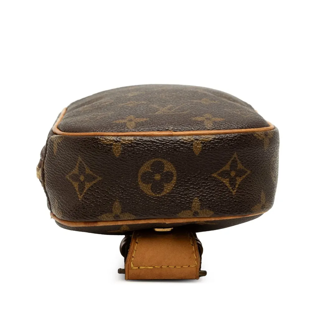 Louis Vuitton Monogram Pochette Gange Brown Canvas Very good - Inside View