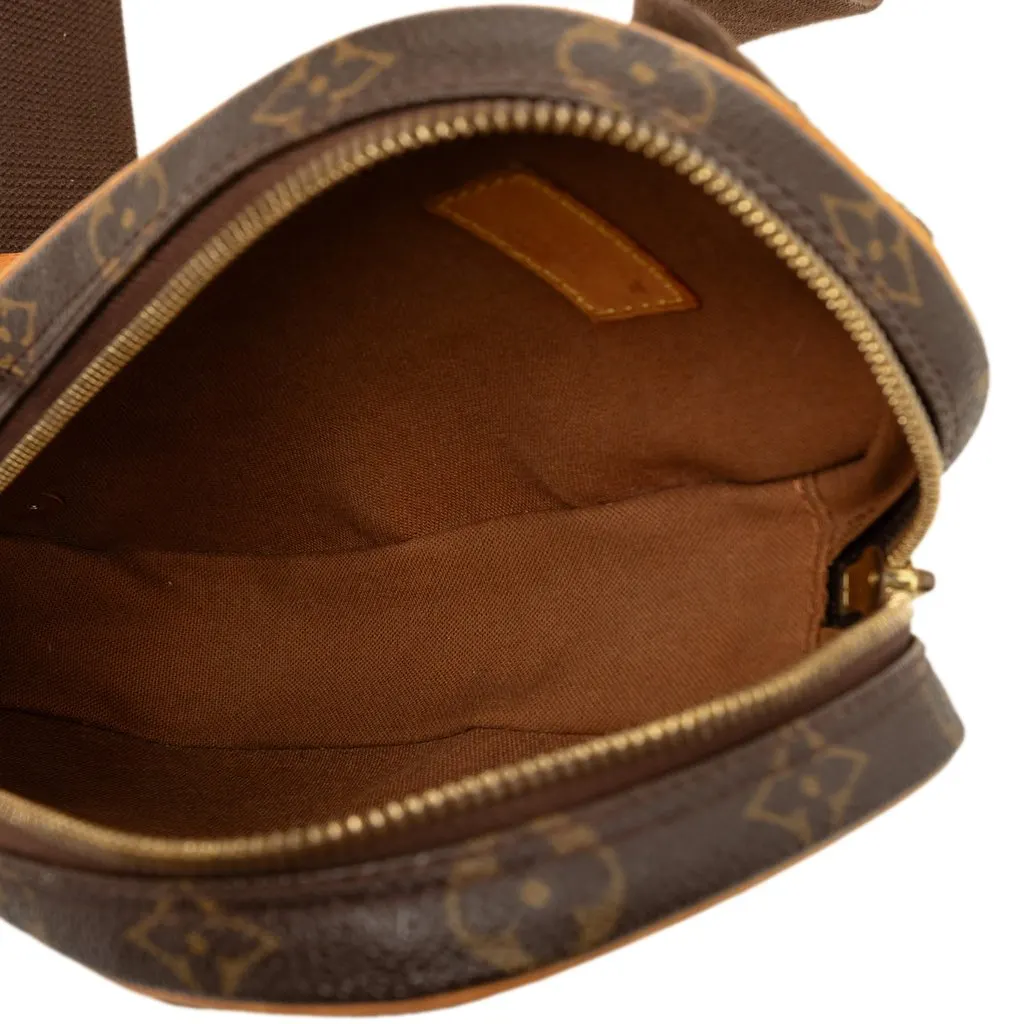 Louis Vuitton Monogram Pochette Gange Brown Canvas Very good - Model View