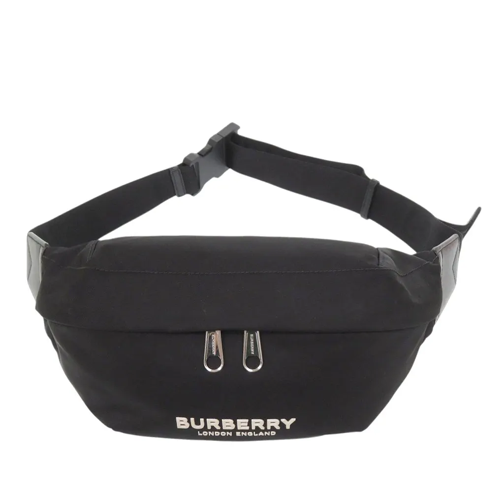 Burberry Nylon Sonny Logo Belt Bag Black Very good - Front View