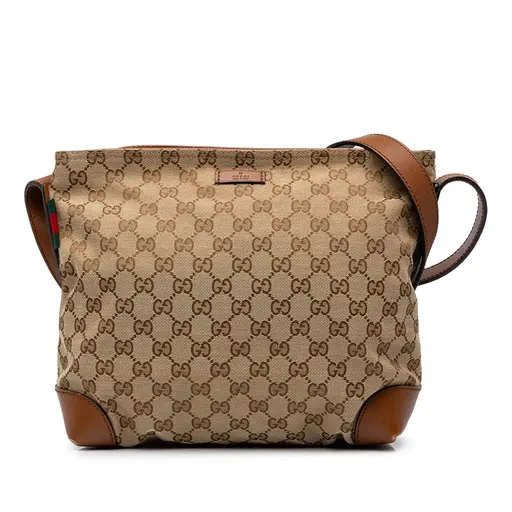 Gucci GG قماش ويب حقيبة كروس