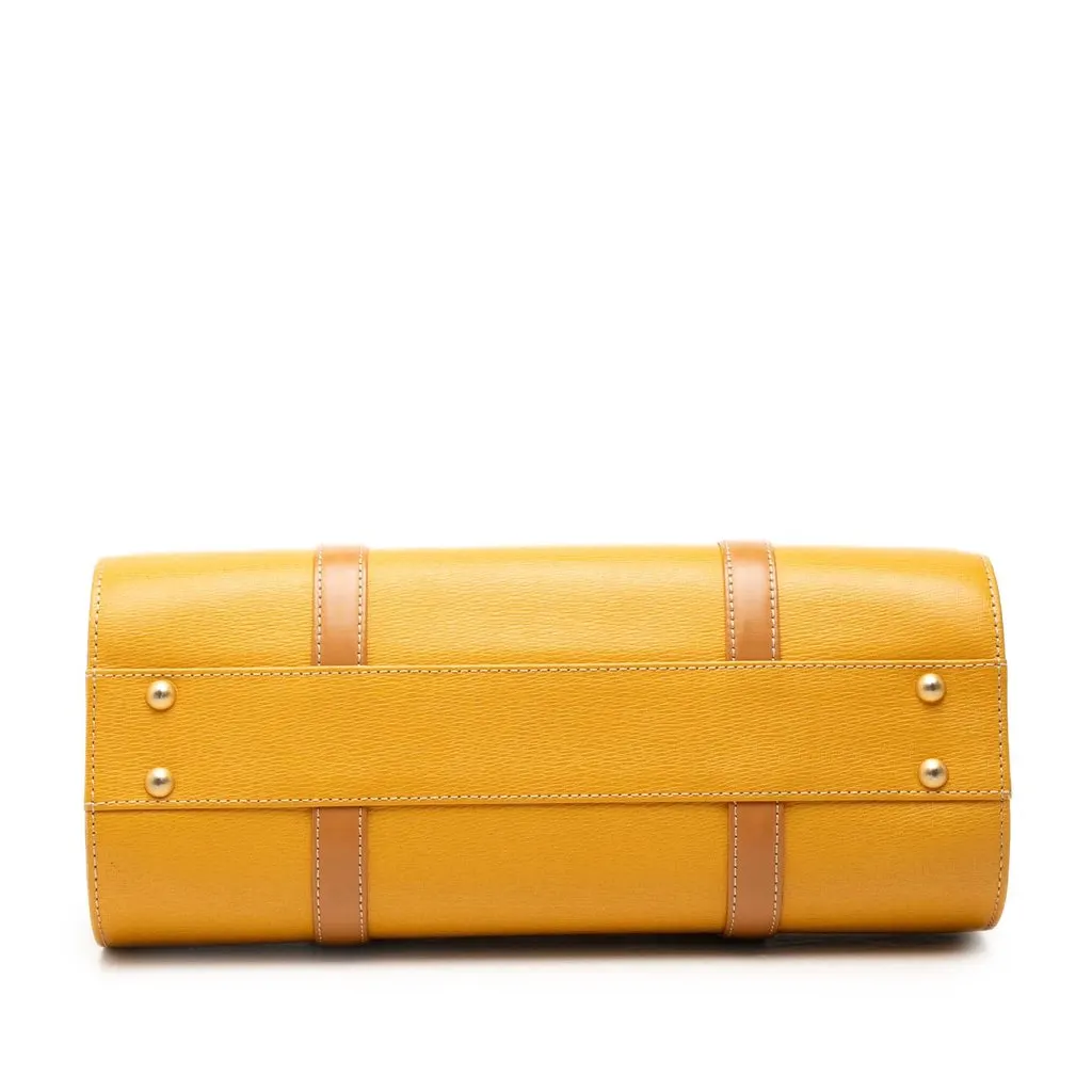 Burberry Leather Handbag Yellow Leather Very good - Inside View