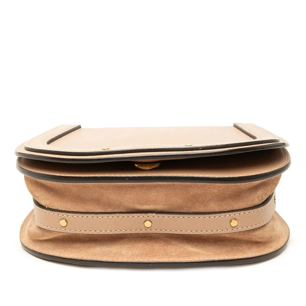 Chloé Small Leather Nile Bracelet Satchel Beige Leather Good - Inside View