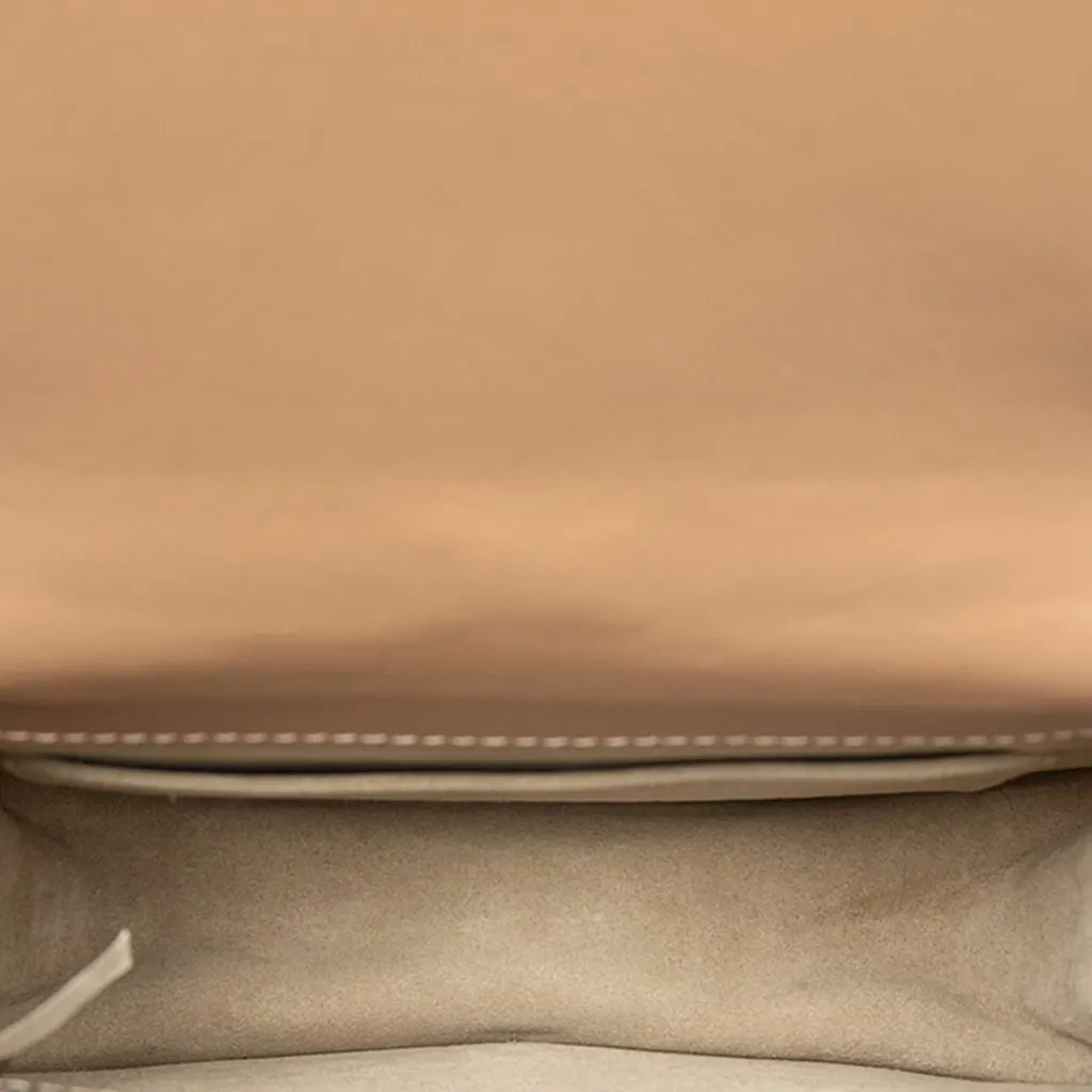 Chloé Small Leather Nile Bracelet Satchel Beige Leather Good - Model View