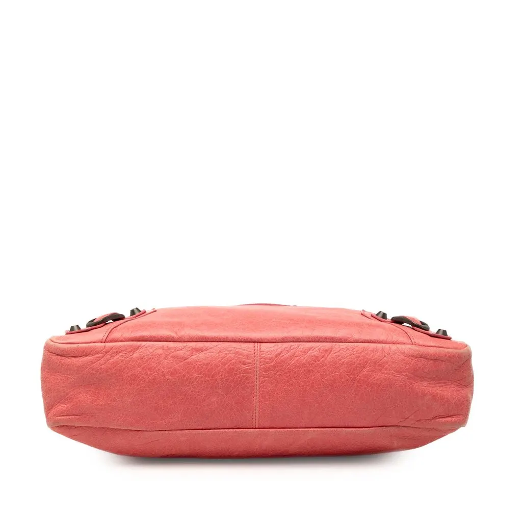 Balenciaga Lambskin Motocross Classic Town Satchel Pink Leather Very good - Inside View
