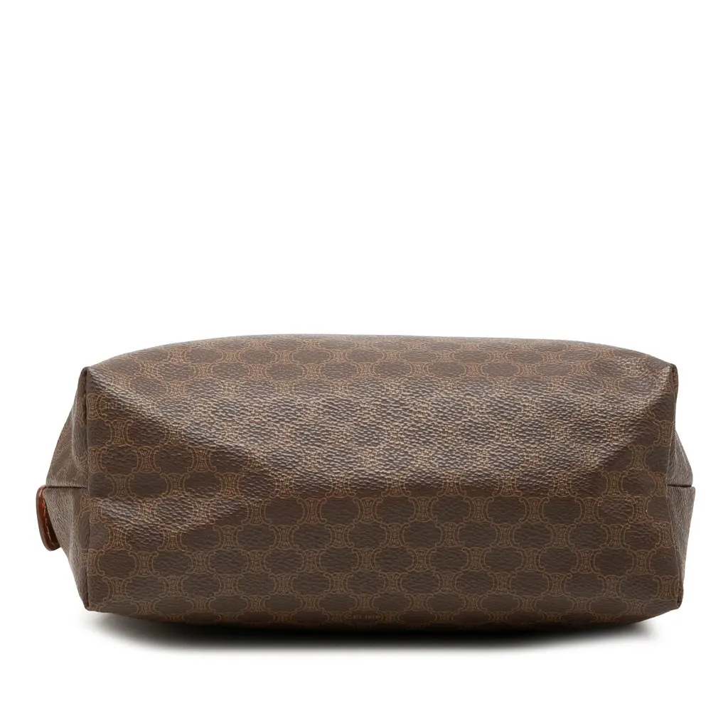 Celine Macadam Coated Canvas Cosmetic Pouch Brown Canvas Very good - Inside View