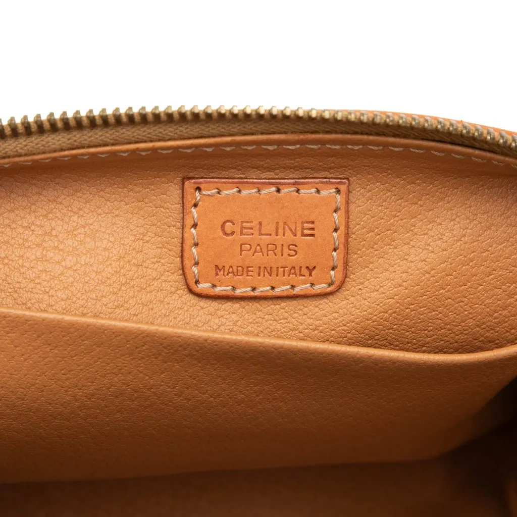 Celine Macadam Coated Canvas Cosmetic Pouch Brown Canvas Very good - Box View