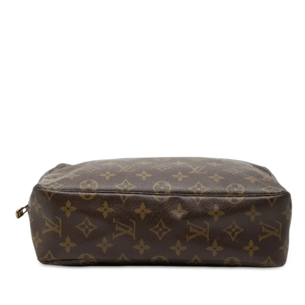 Louis Vuitton Monogram Trousse Toilette 28 Brown Canvas Good - Inside View
