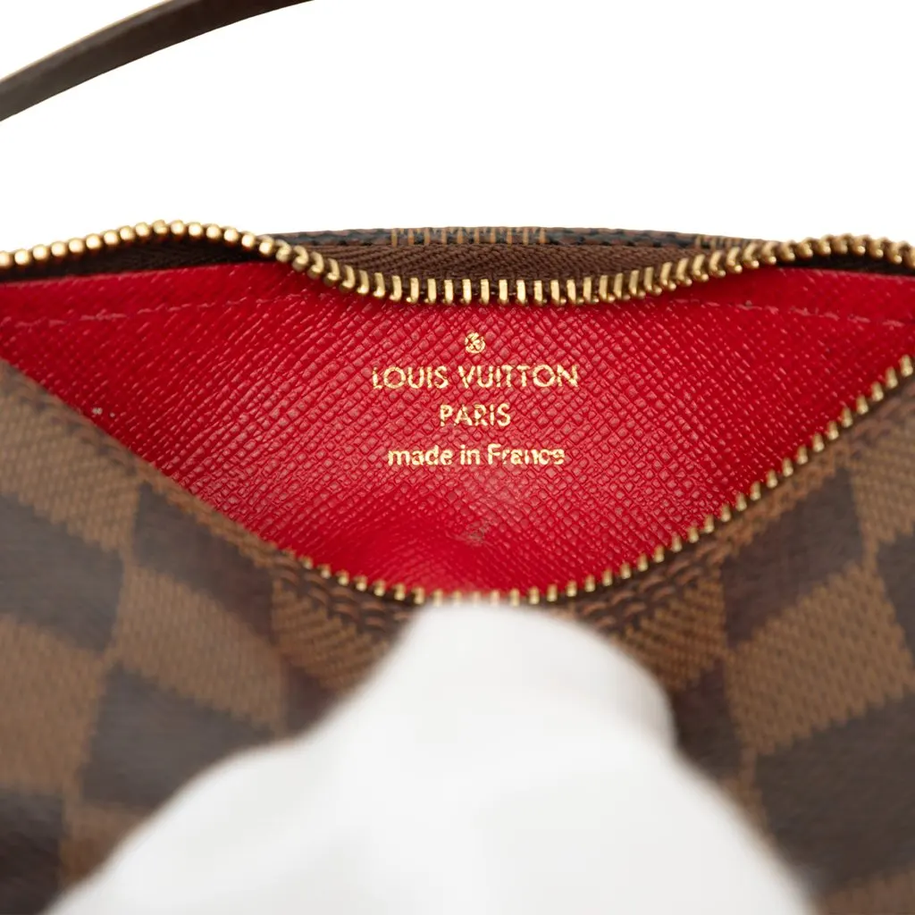 Louis Vuitton Damier Ebene Papillon Pochette Brown Canvas Good - Box View