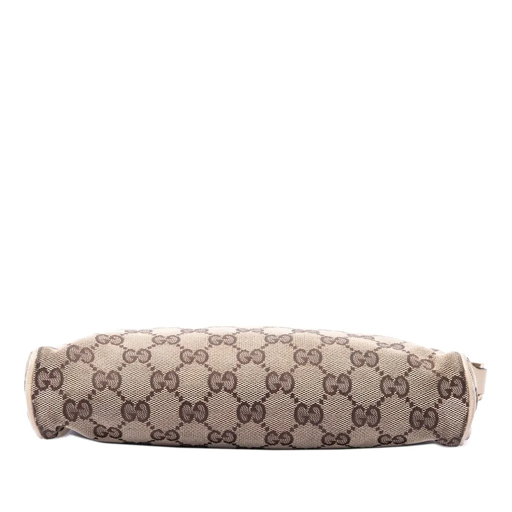 Gucci GG Canvas Abbey D Ring Pochette Beige Canvas Good - Inside View