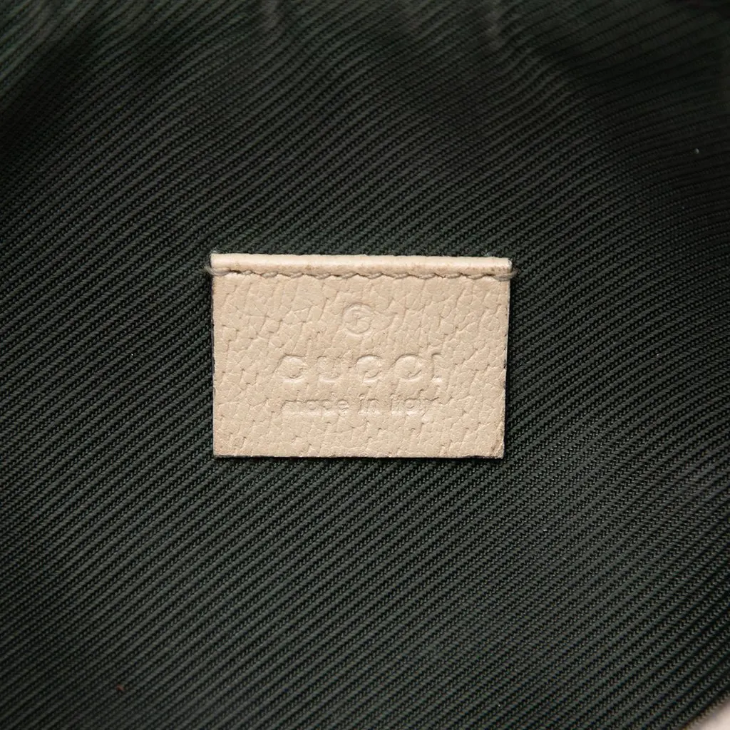 Gucci GG Canvas Abbey D Ring Pochette Beige Canvas Good - Box View