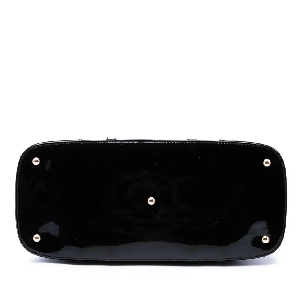 Gucci Large Microguccissima Patent Nice Dome Top Handle Bag Black Leather Very good - Inside View