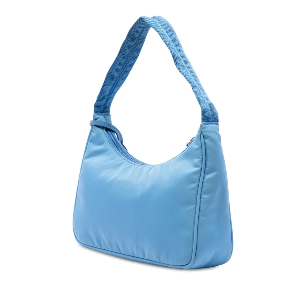 Prada Mini Tessuto Re Edition 2000 Shoulder Bag Blue Polyamide Very good - Back View