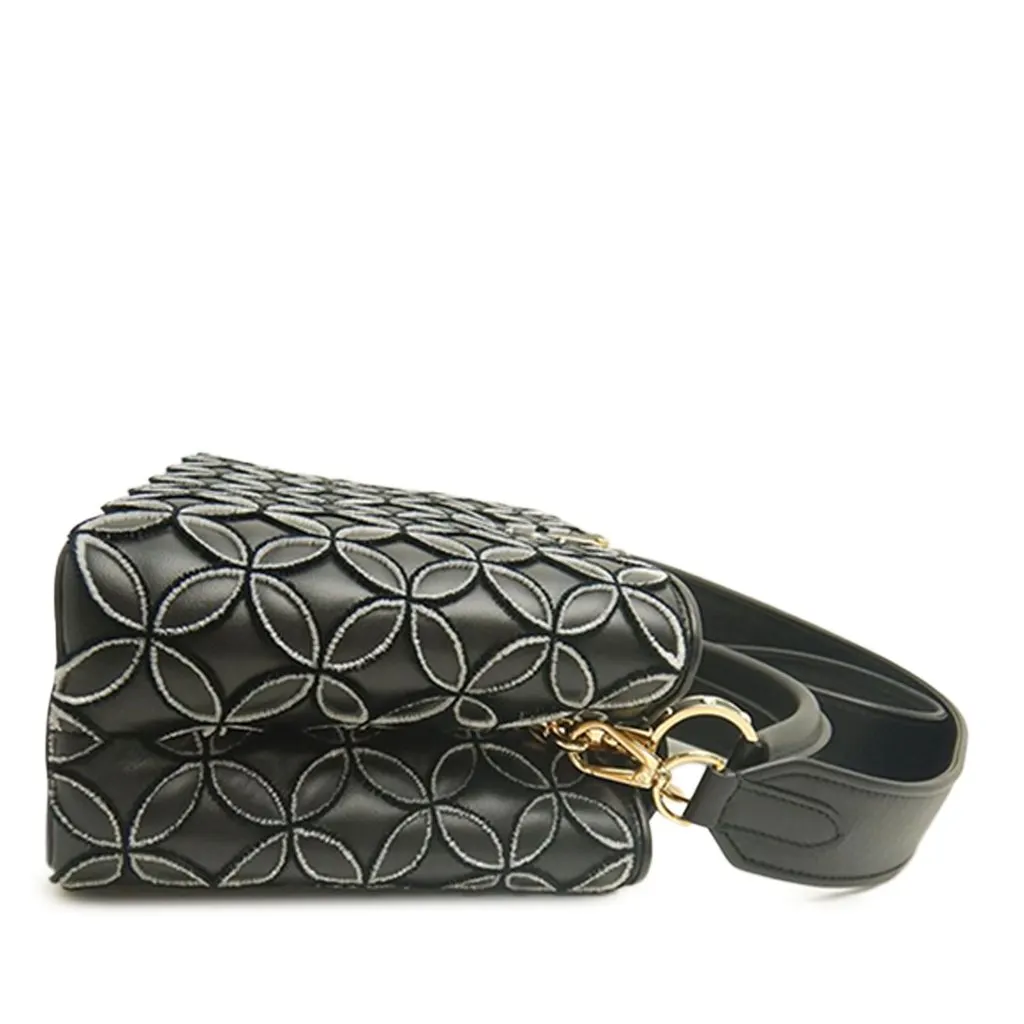 Louis Vuitton Quilted Lambskin Flower Capucines BB Black Leather Very good - Back View