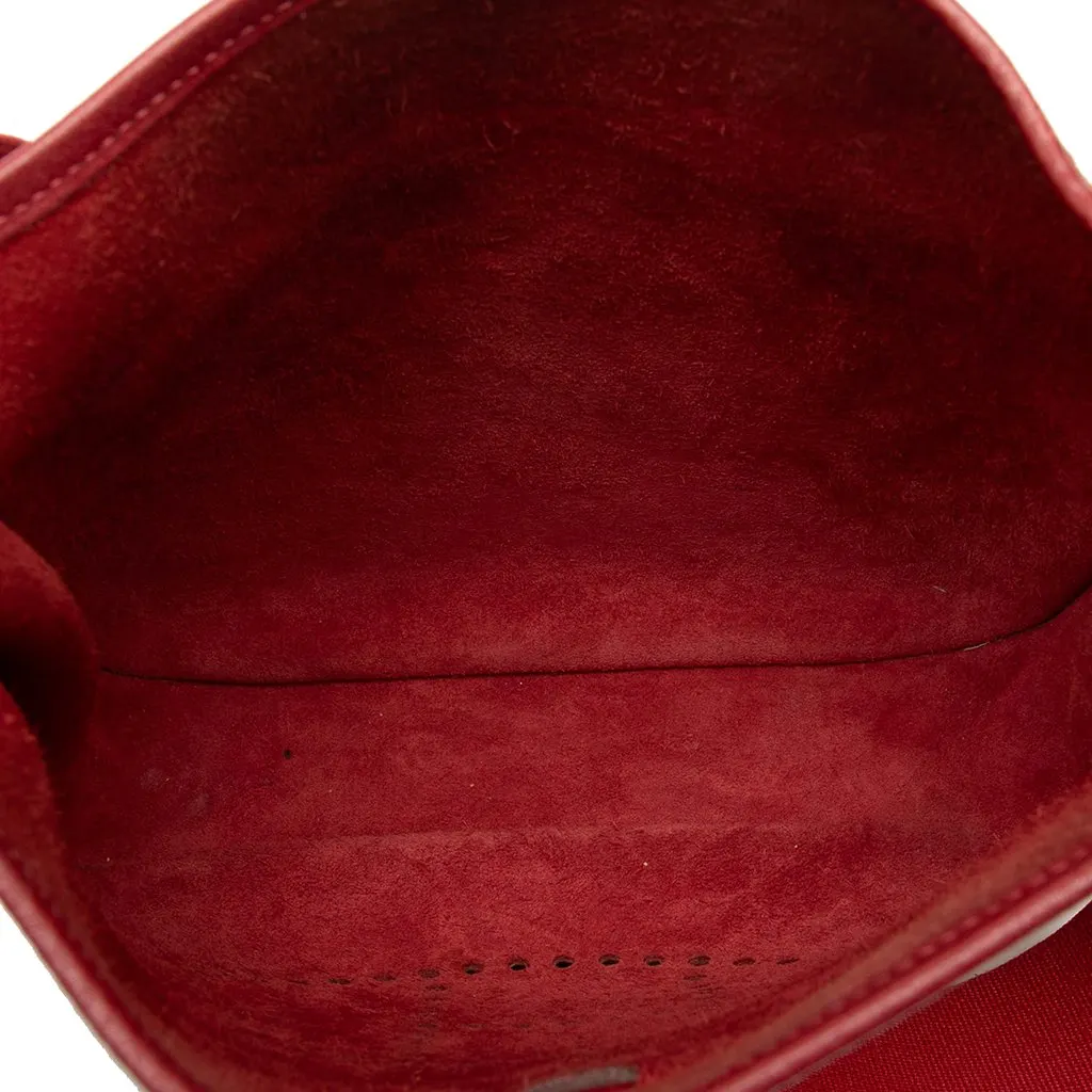 Hermès Clemence Evelyne II PM Red Leather Very good - Model View