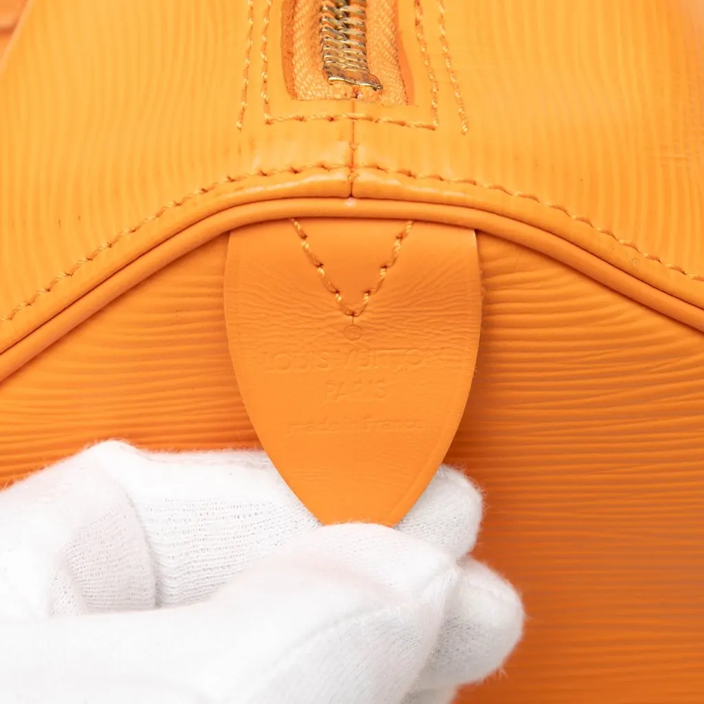 Louis Vuitton Epi Speedy 25 Orange Leather Very good - Box View