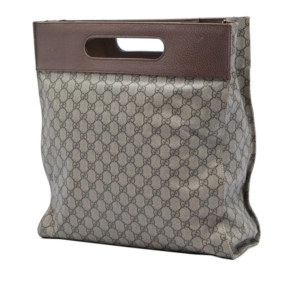Gucci GG Supreme Neo Vintage Soft Tote Beige Very good - Back View