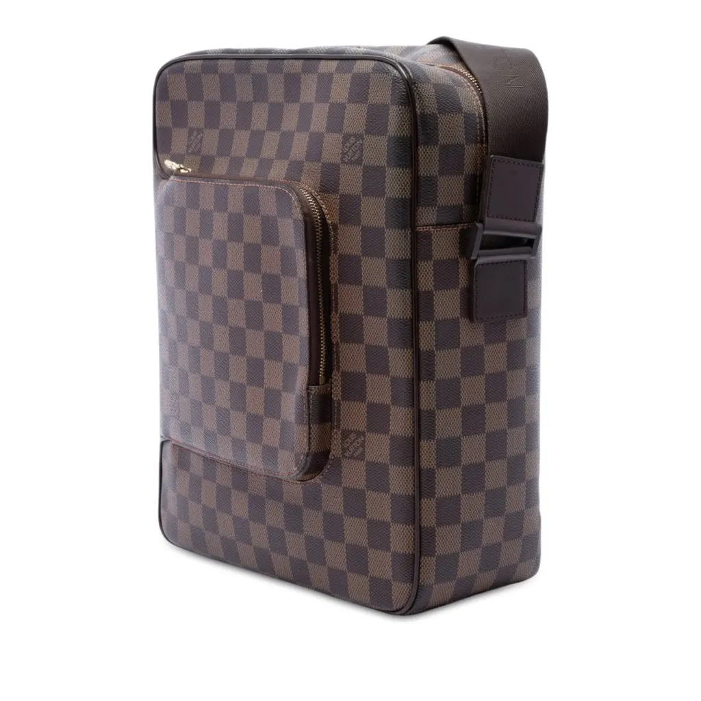 Louis Vuitton Damier Ebene Olav MM Brown Very good - Back View