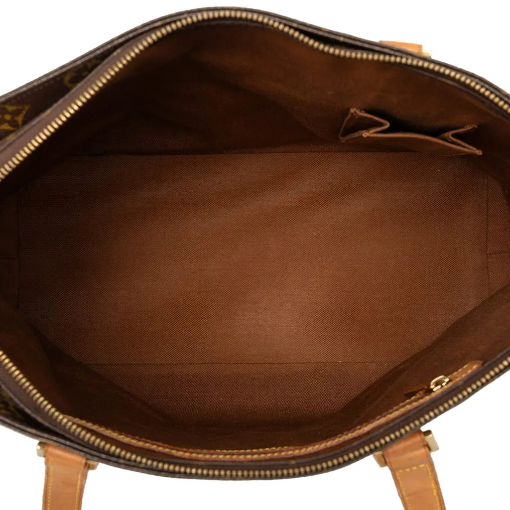 Louis Vuitton Monogram Cabas Mezzo Brown Canvas Good - Model View
