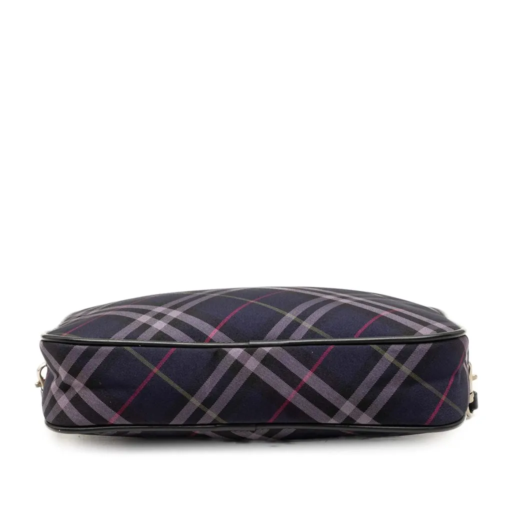 Burberry Supernova Check Canvas Pochette Blue Very good - Inside View